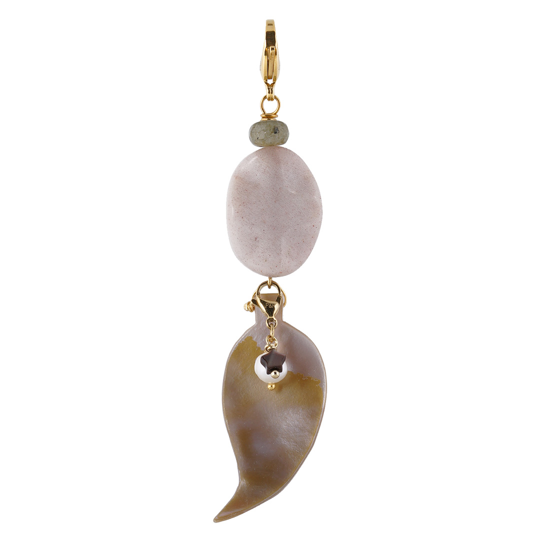 Edelsteen beige Maansteen goud 778 338