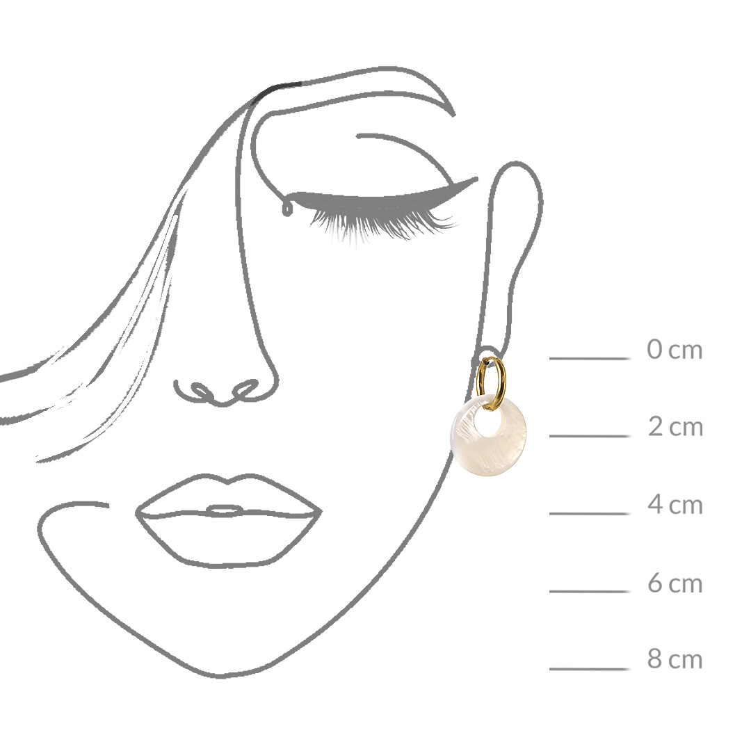 Schelp oorbellen creolen goud PimpsandPearls Pim C
