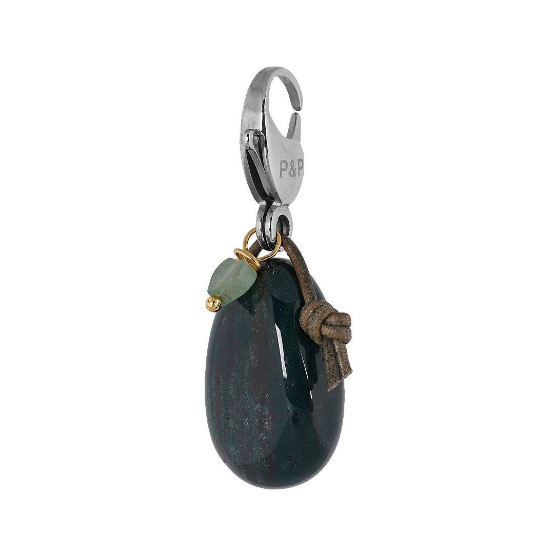 groene edelsteen hanger jaspis Mala sieraden collectie van PimpsandPearls
