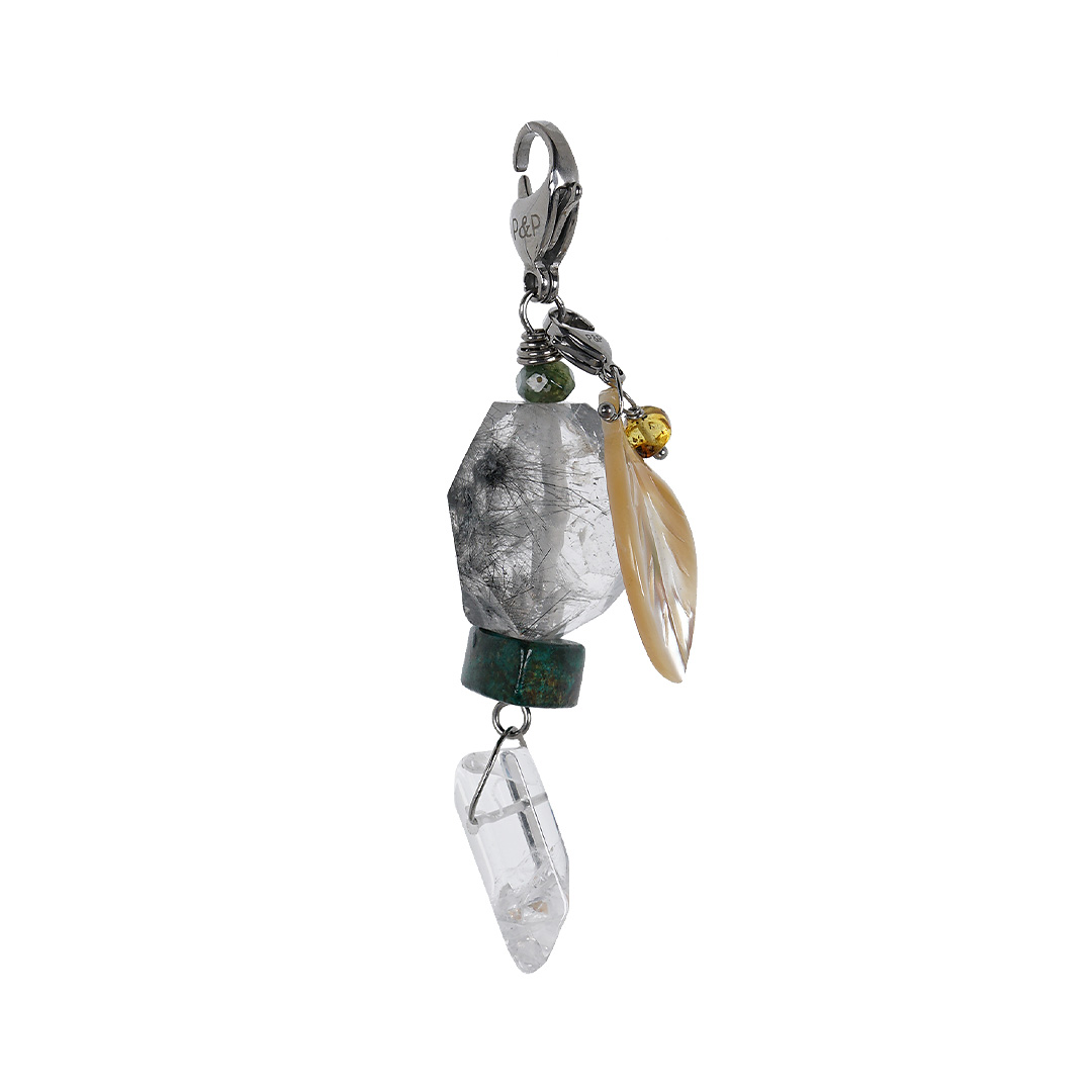 bedel edelsteen rutiel kwarts wit zilver PimpsandPearls