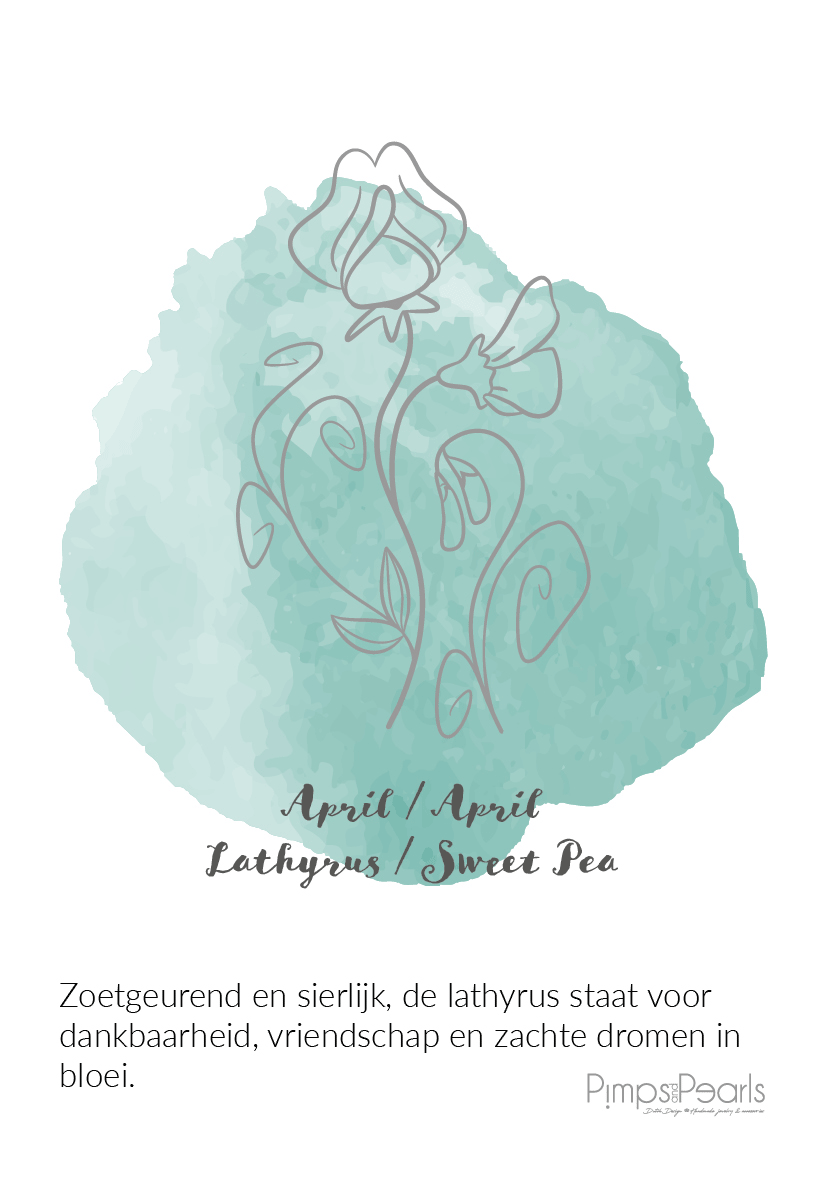 birthstone collectie april lathyrus pimpsandpearls pim