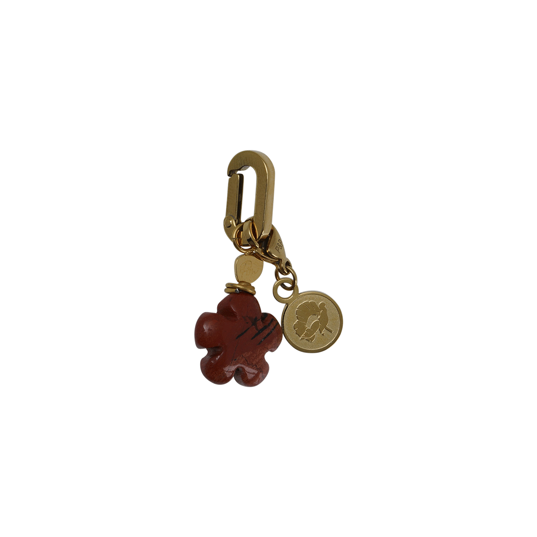 bloem hangertje papaver jaspis rood van pimpsandpearls