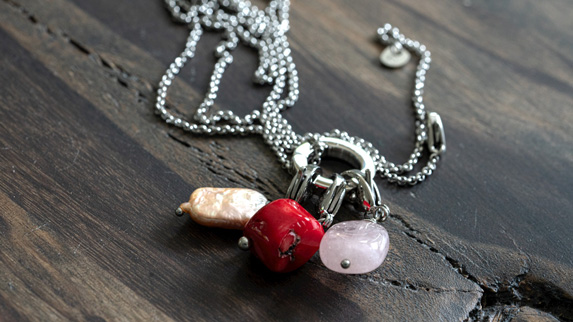 hangers Rocks aan connector bedelring pimpsandpearls
