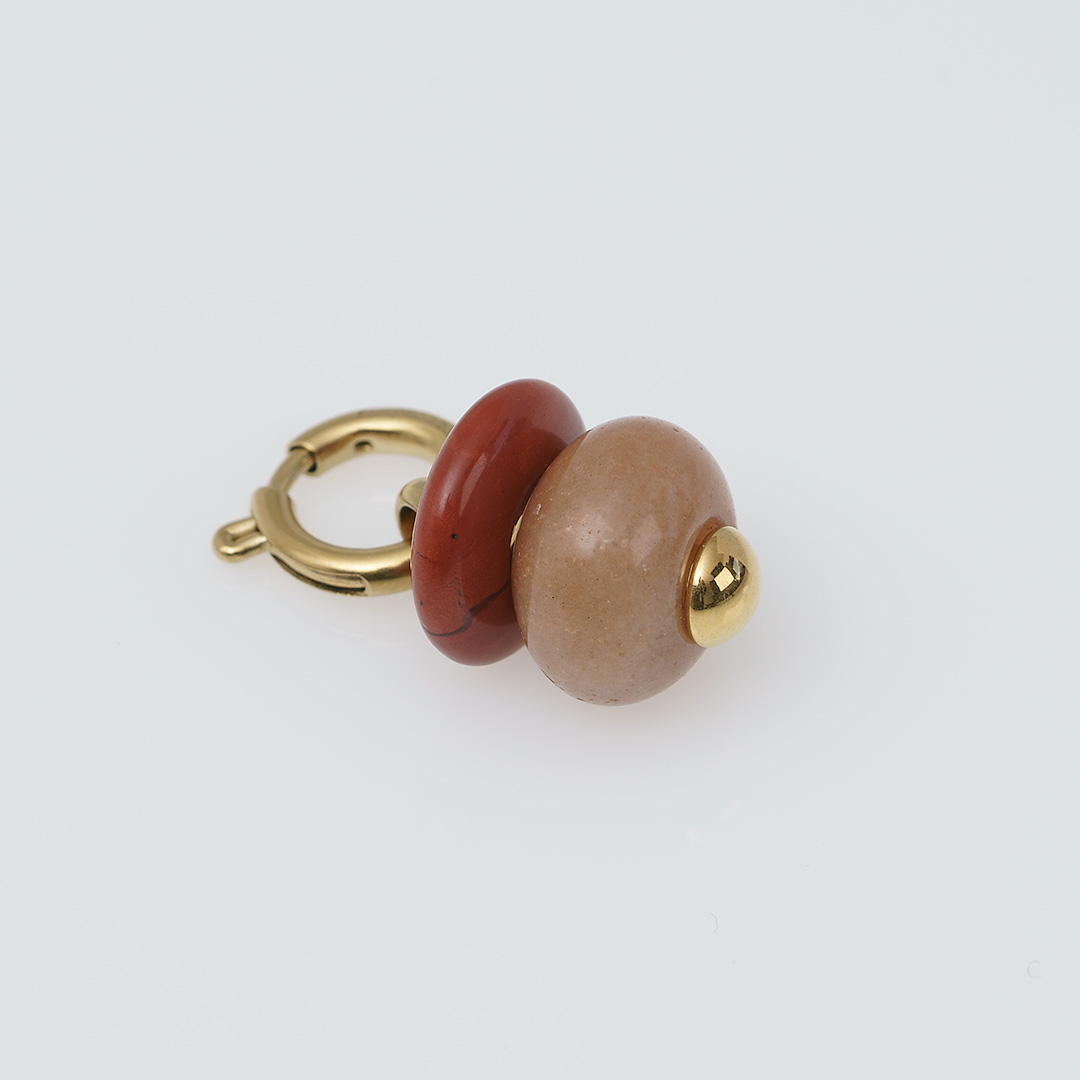rode donut hanger calciet jaspis tropical rough van pimpsandpearls