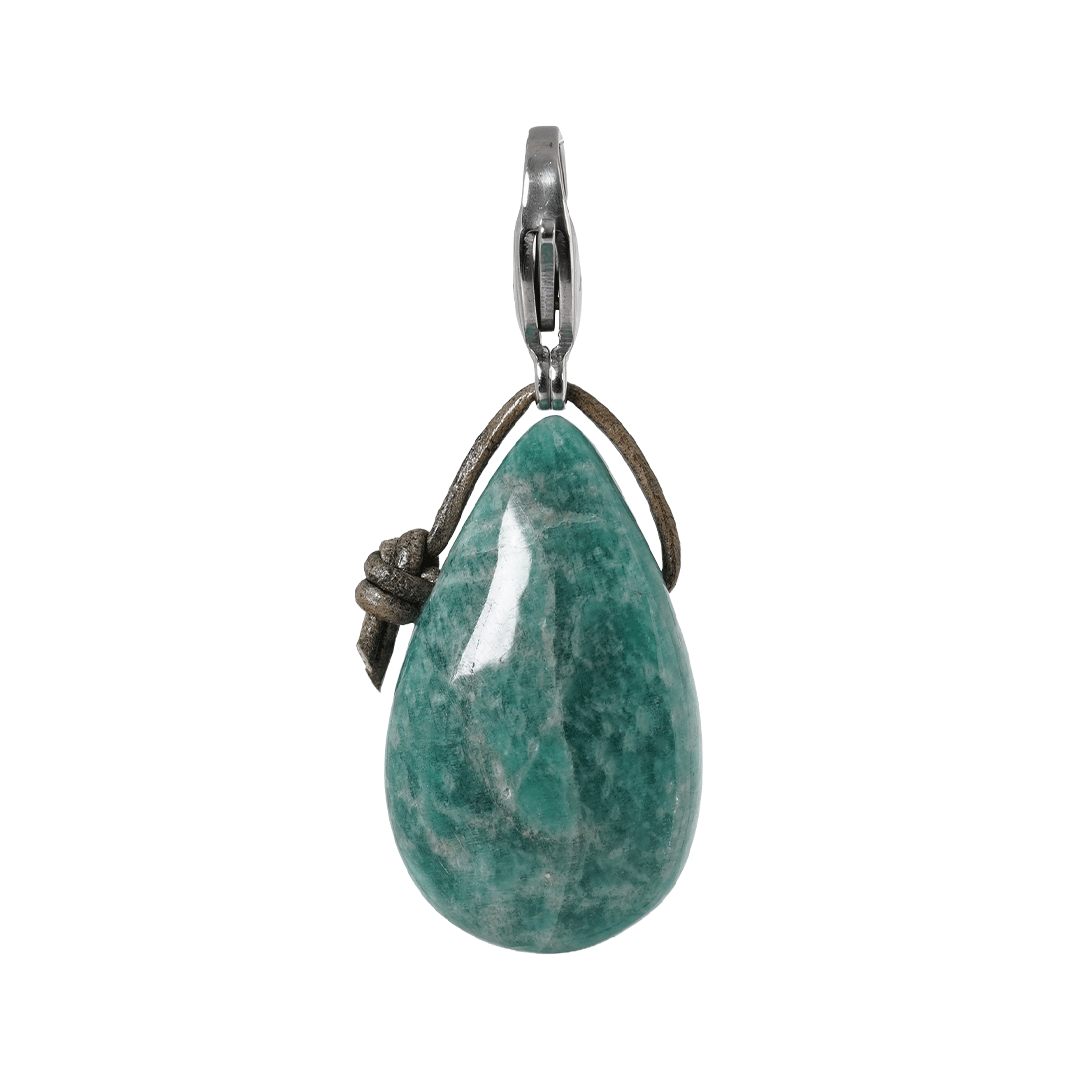 edelsteen hanger amazoniet zilver mala van pimpsandpearls