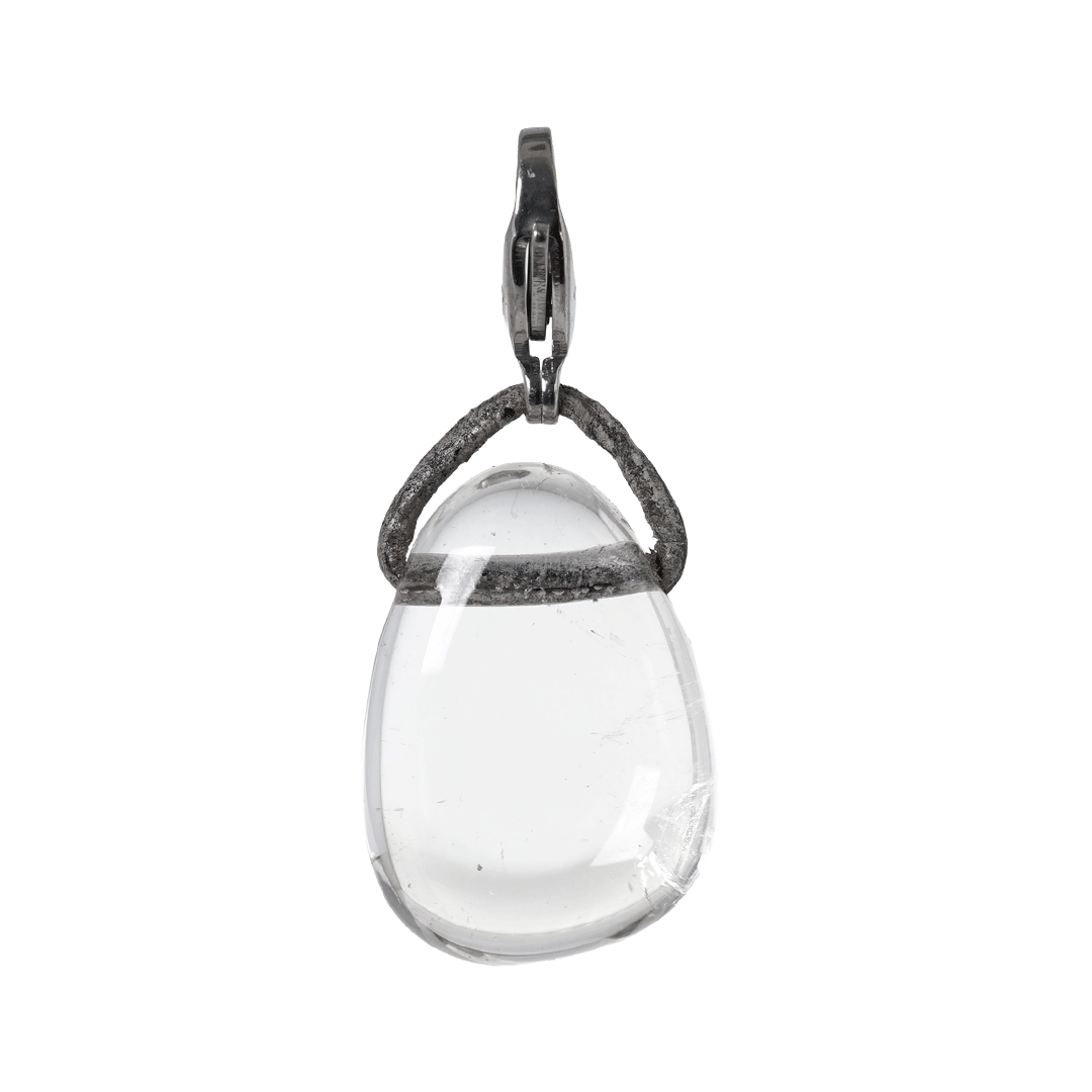 edelsteen hanger bergkristal zilver mala van pimpsandpearls