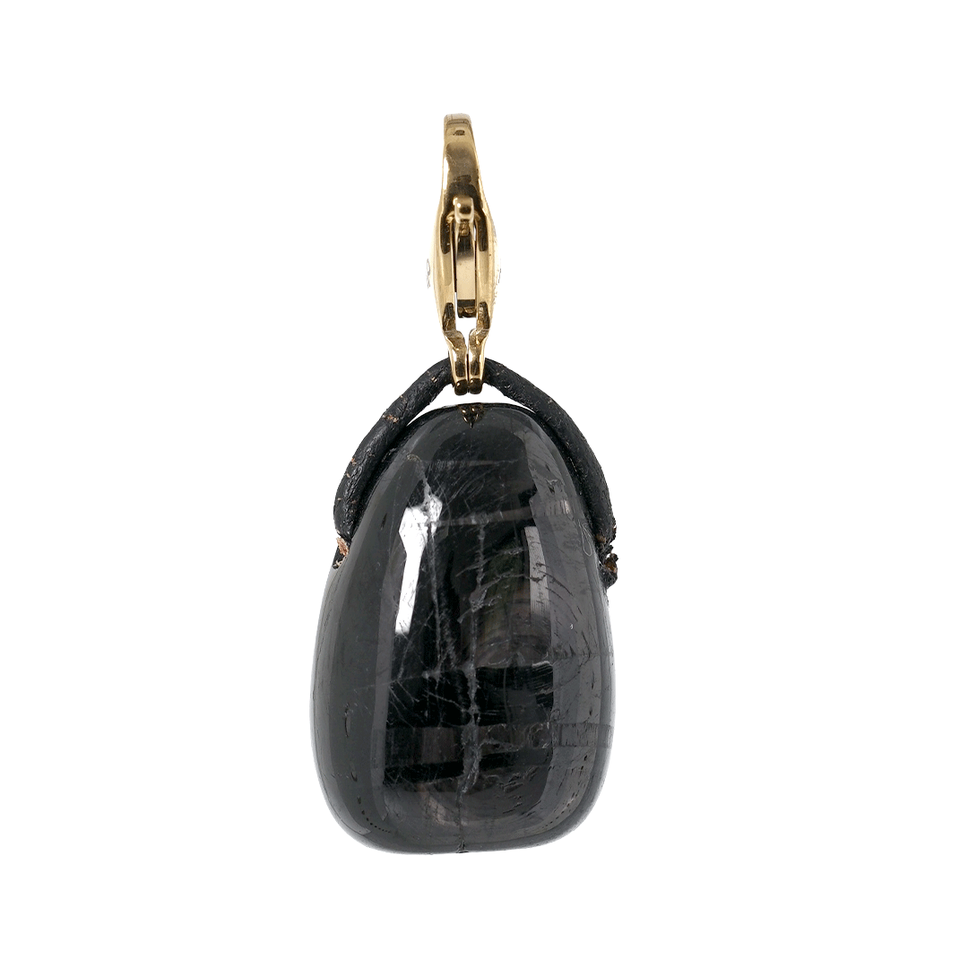 edelsteen hanger hyperstone goud mala van pimpsandpearls