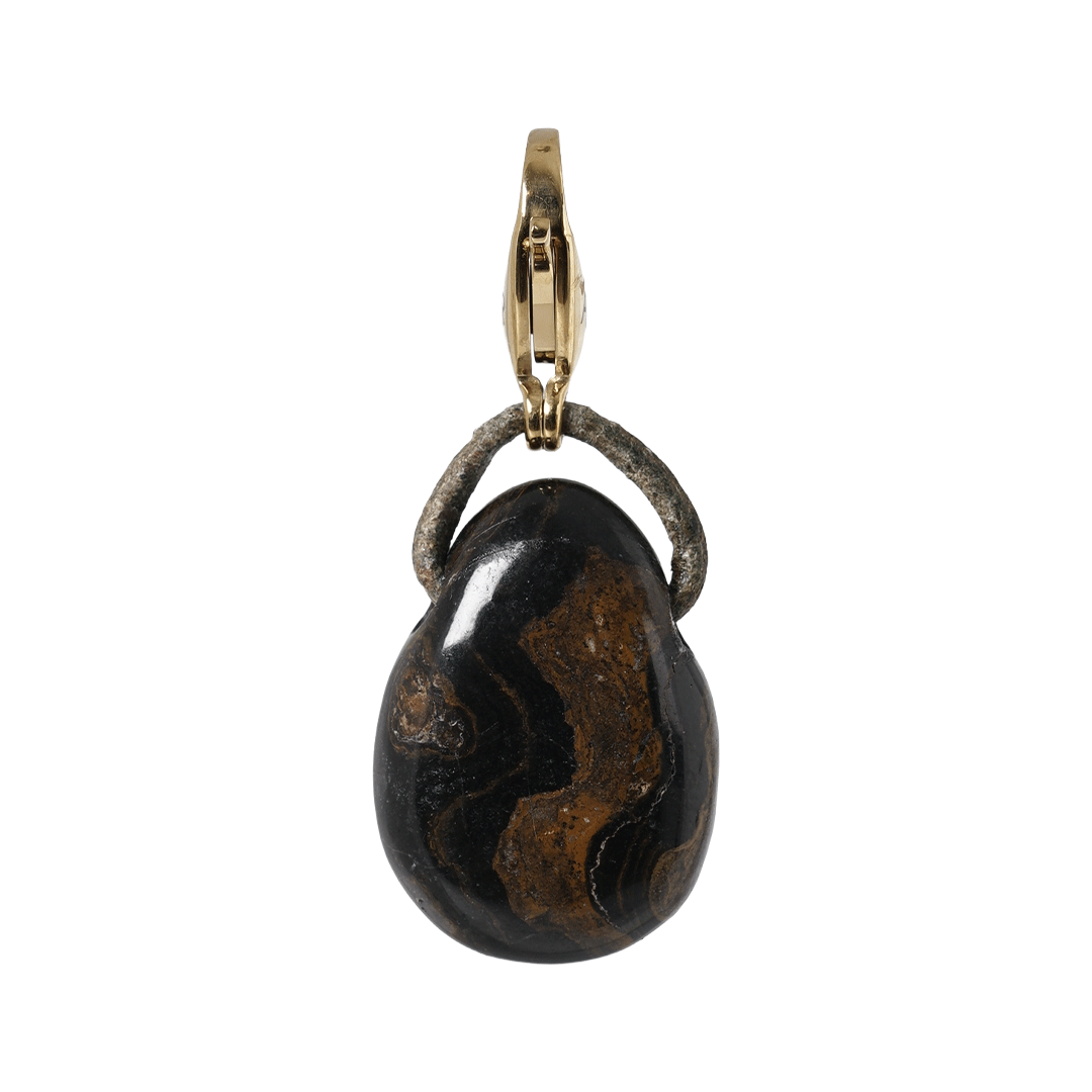 edelsteen hanger stromaliet goud mala van pimpsandpearls