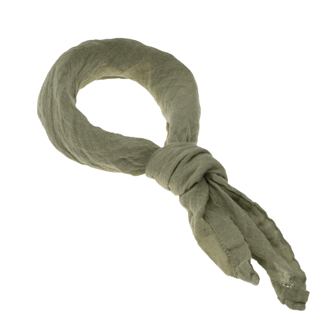 sjaal bandana linnen tijm groen 60 x 60 cm 856 55