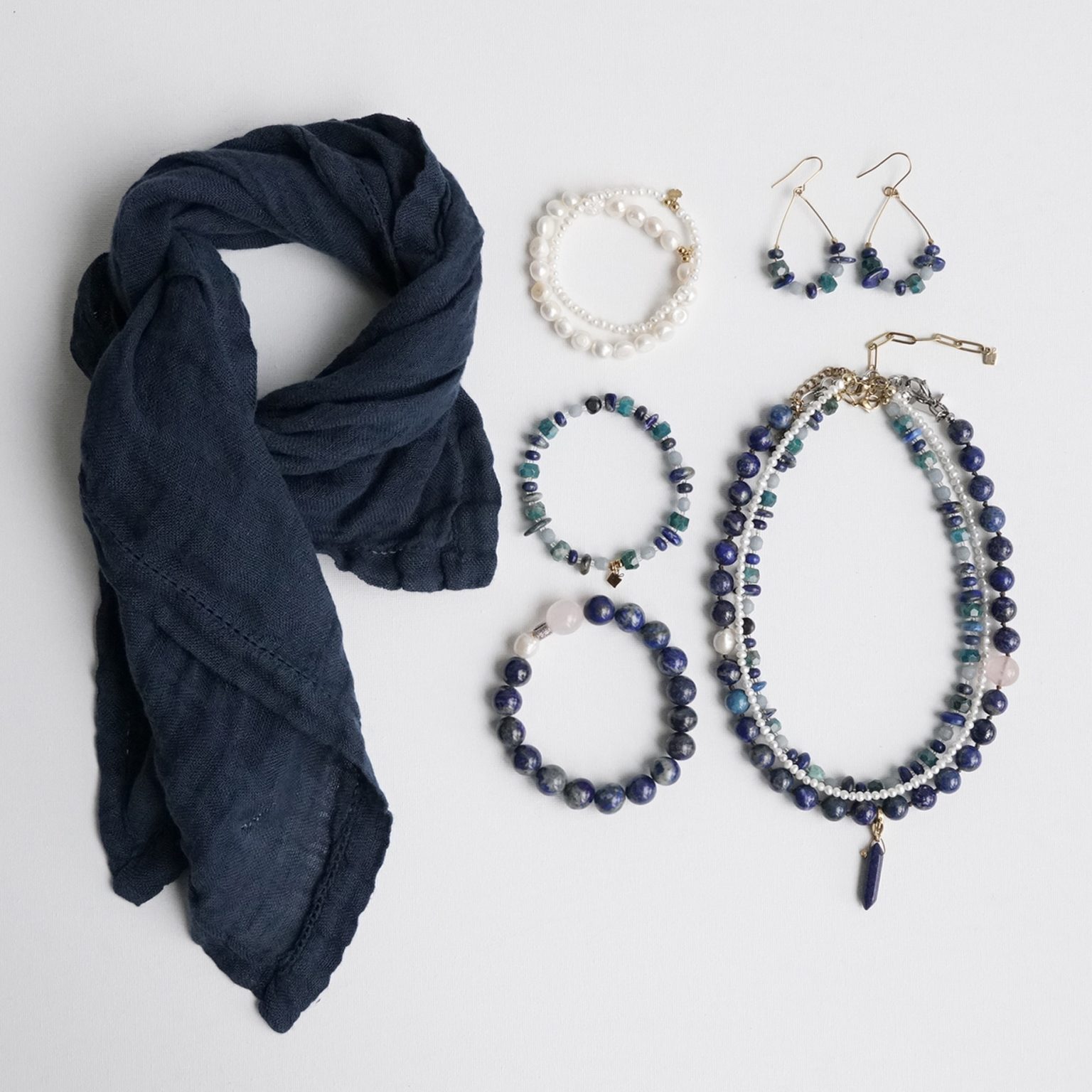 blauwe sieraden pimpsandpearls