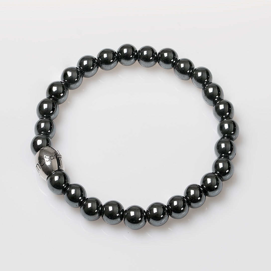 edelsteen heren armband hematiet zilver van pimpsandpearls pim