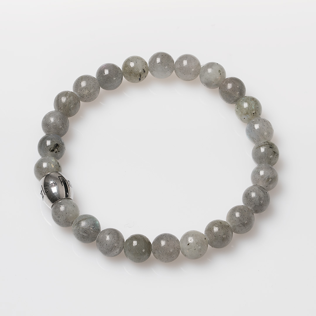 edelsteen heren armband labradoriet grijs van pimpsandpearls pim