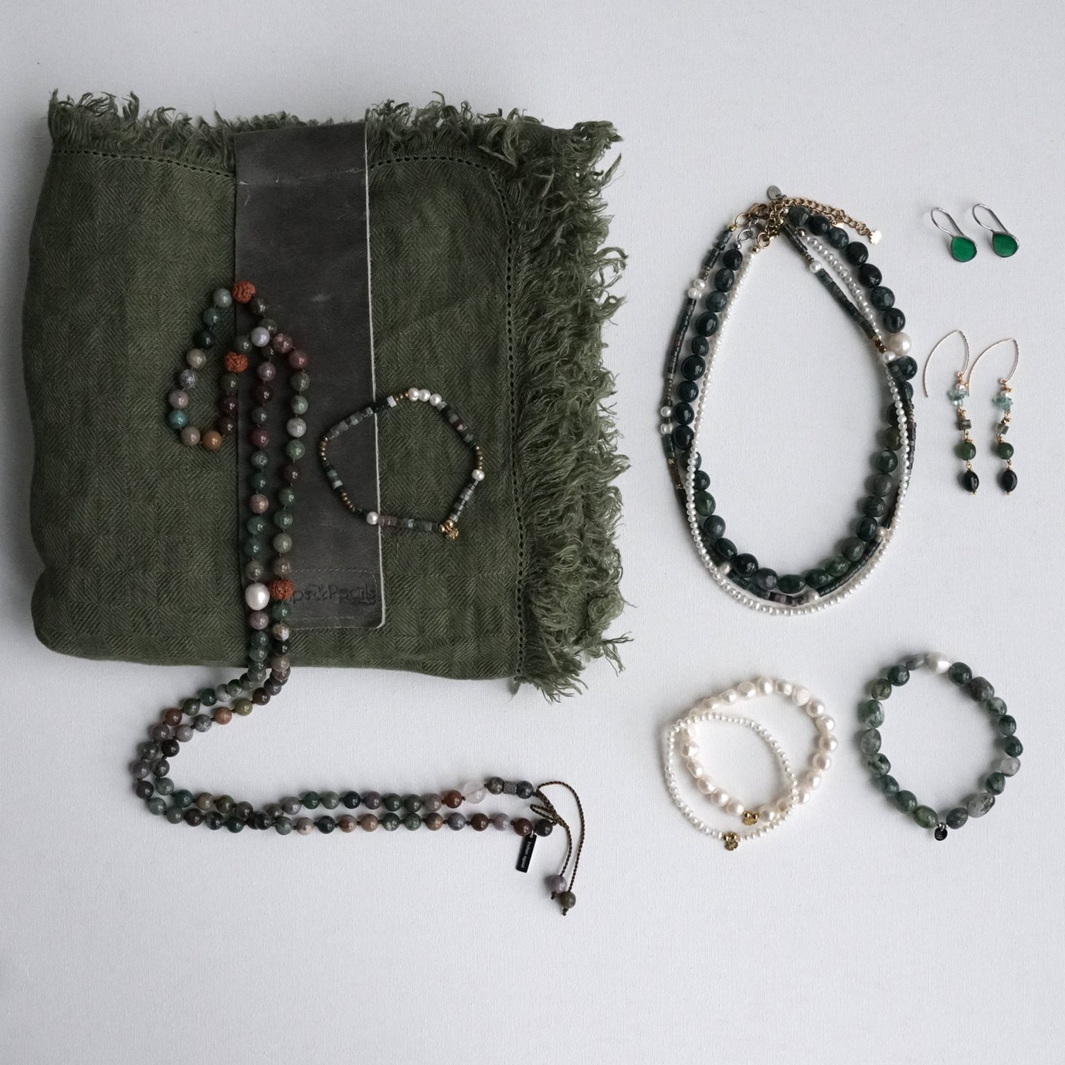 groene natuur kleuren sieraden pimpsandpearls