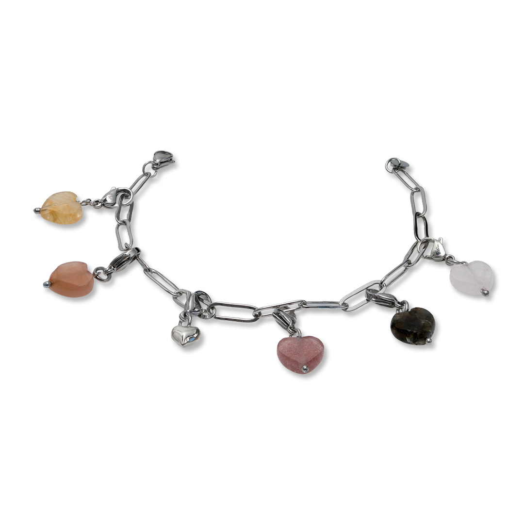 bedelarmband hartjes vintage style pimpsandpearls