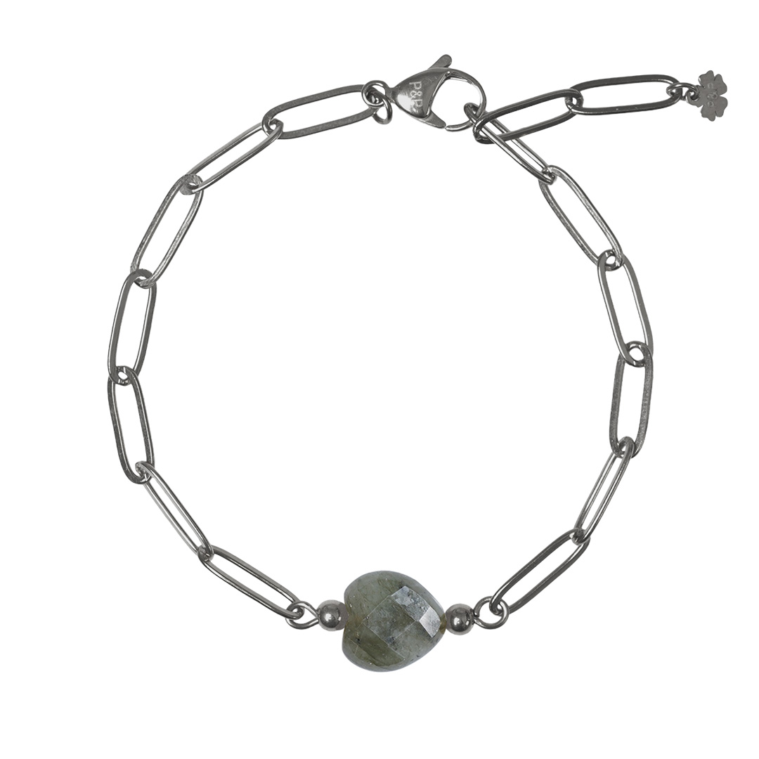 hart armband labradoriet edelsteen van pimpsandpearls pim