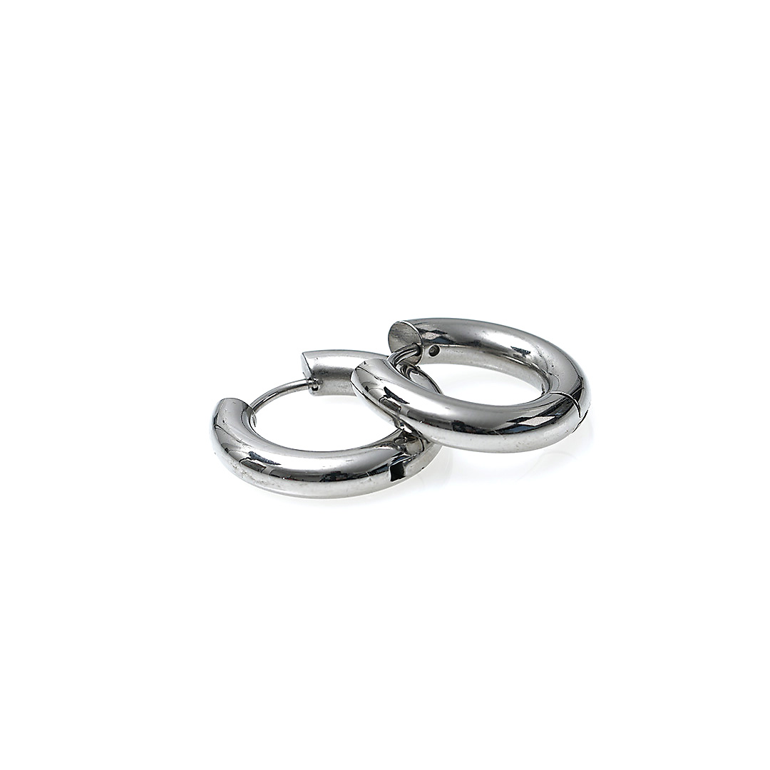 zilver creolen paar van pimpsandpearls