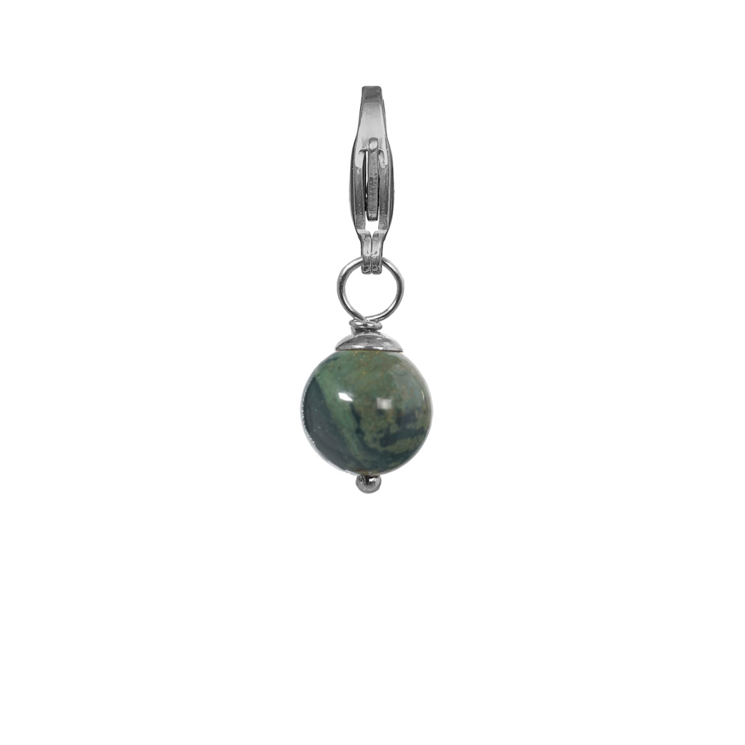 Edelsteen bedel groen Kambaba zilver Rocks 75 96 pimpsandpearls