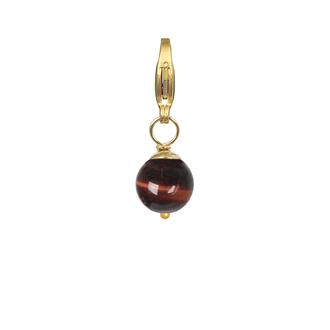 edelsteen bedel bruin kattenoog goud rocks 75 38g pimpsandpearls pim