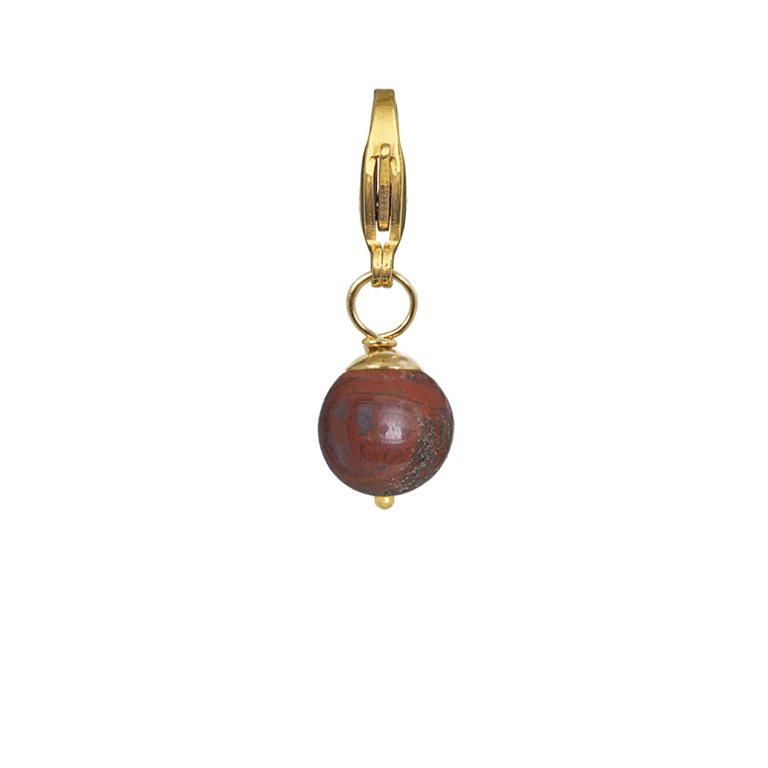 edelsteen bedel rood jaspis goud rocks 75 55g pimpsandpearls pim