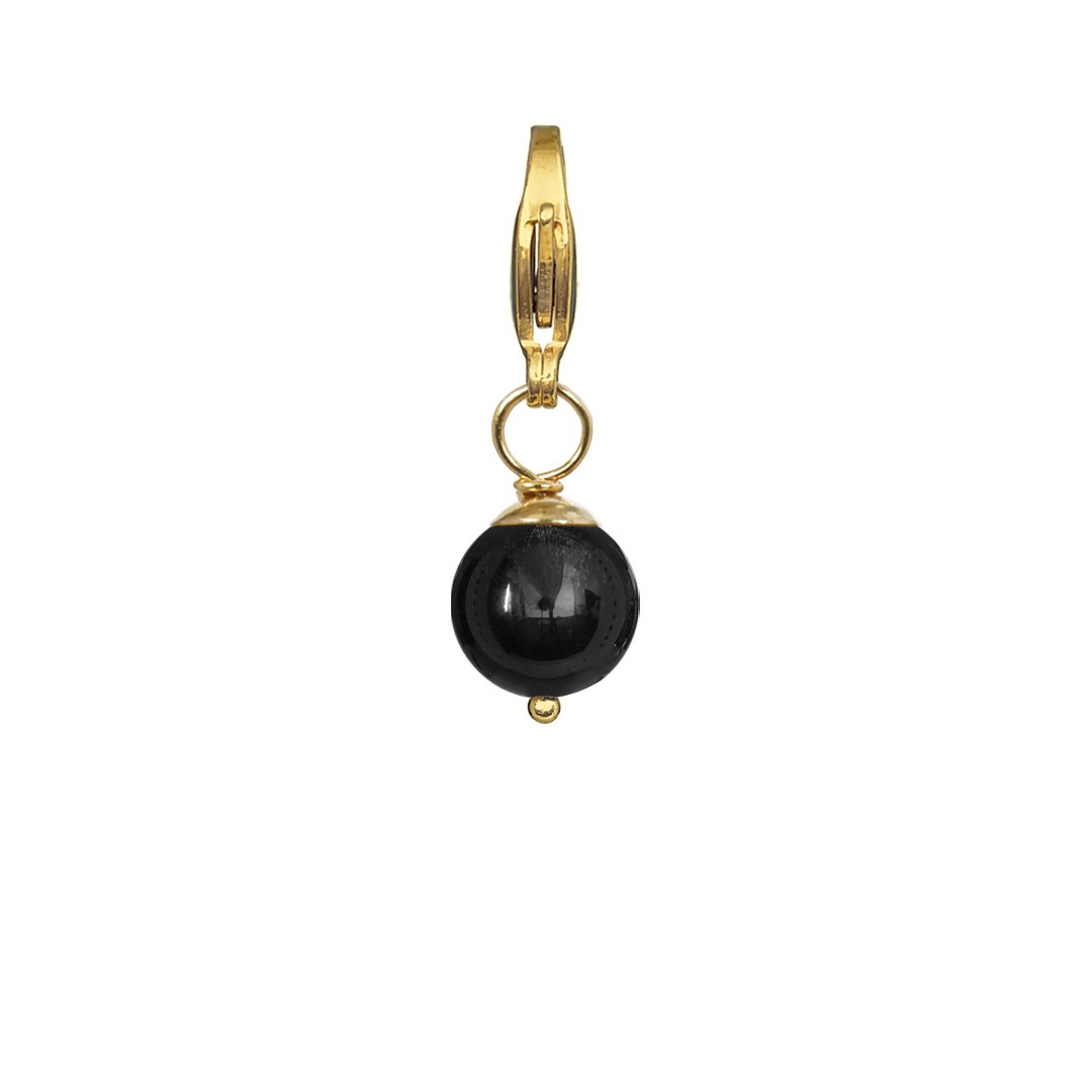 edelsteen bedel zwart onyx goud rocks 75 57g pimpsandpearls pim