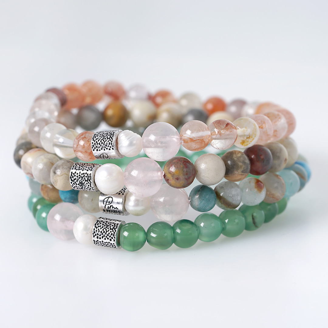 armband edelsteen mix van pimpsandpearls pim