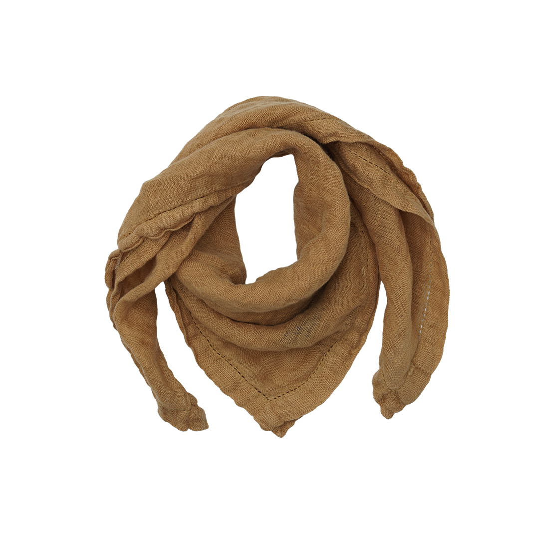 sjaal bandana linnen amber 60 x 60 cm van pimpsandpearls pim