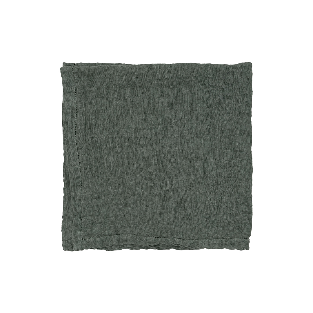 sjaal bandana linnen oceaan grijs 60 x 60 cm van pimpsandpearls pim liggend