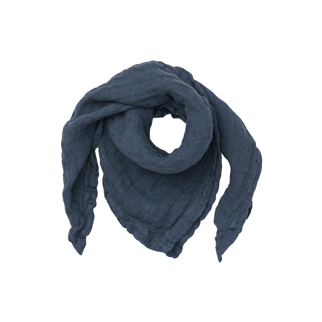 sjaal bandana linnen raf blauw 60 x 60 cm van pimpsandpearls pim