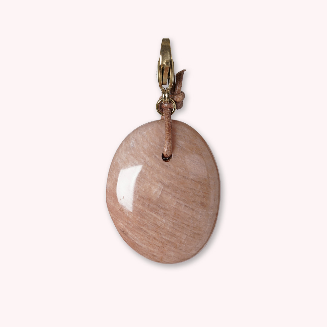 hanger roze microlien jaspis edelsteen goud mala van pimpsandpearls pim