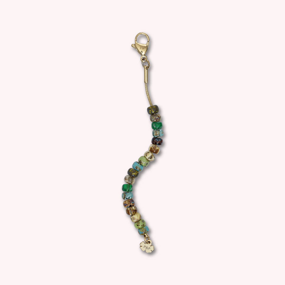 miyuki tussenstuk blauw groen mix 85 mm goud tropical van pimpsandpearls pim