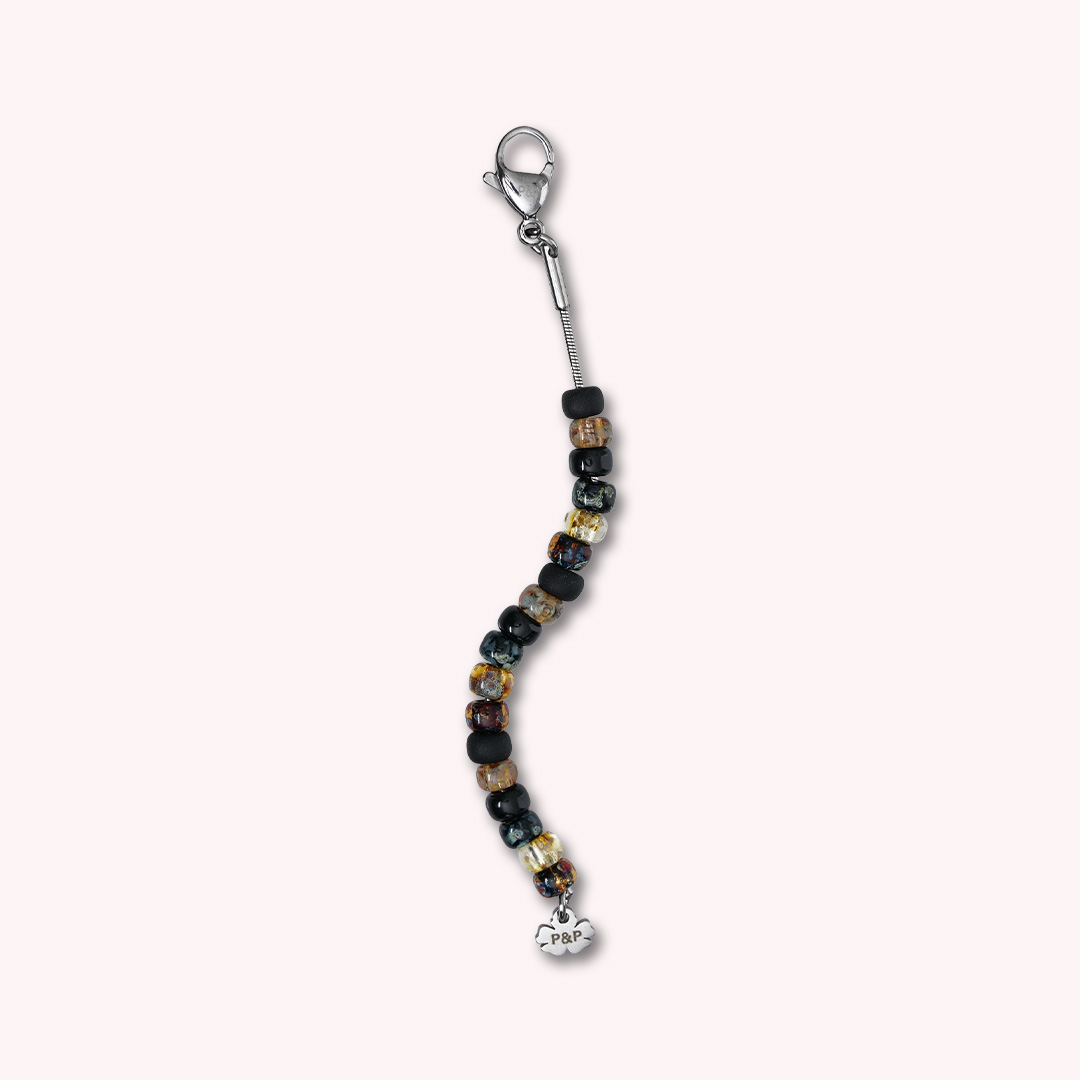 tussenstuk miyuki zwart zilver mix 85 mm tropical van pimpsandpearls pim