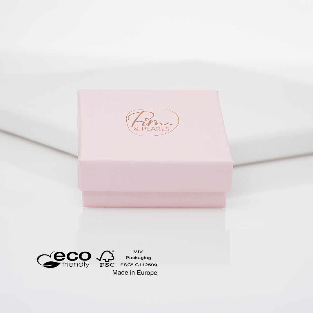 roze cadeau doos van PimpsandPearls voor oorbellen