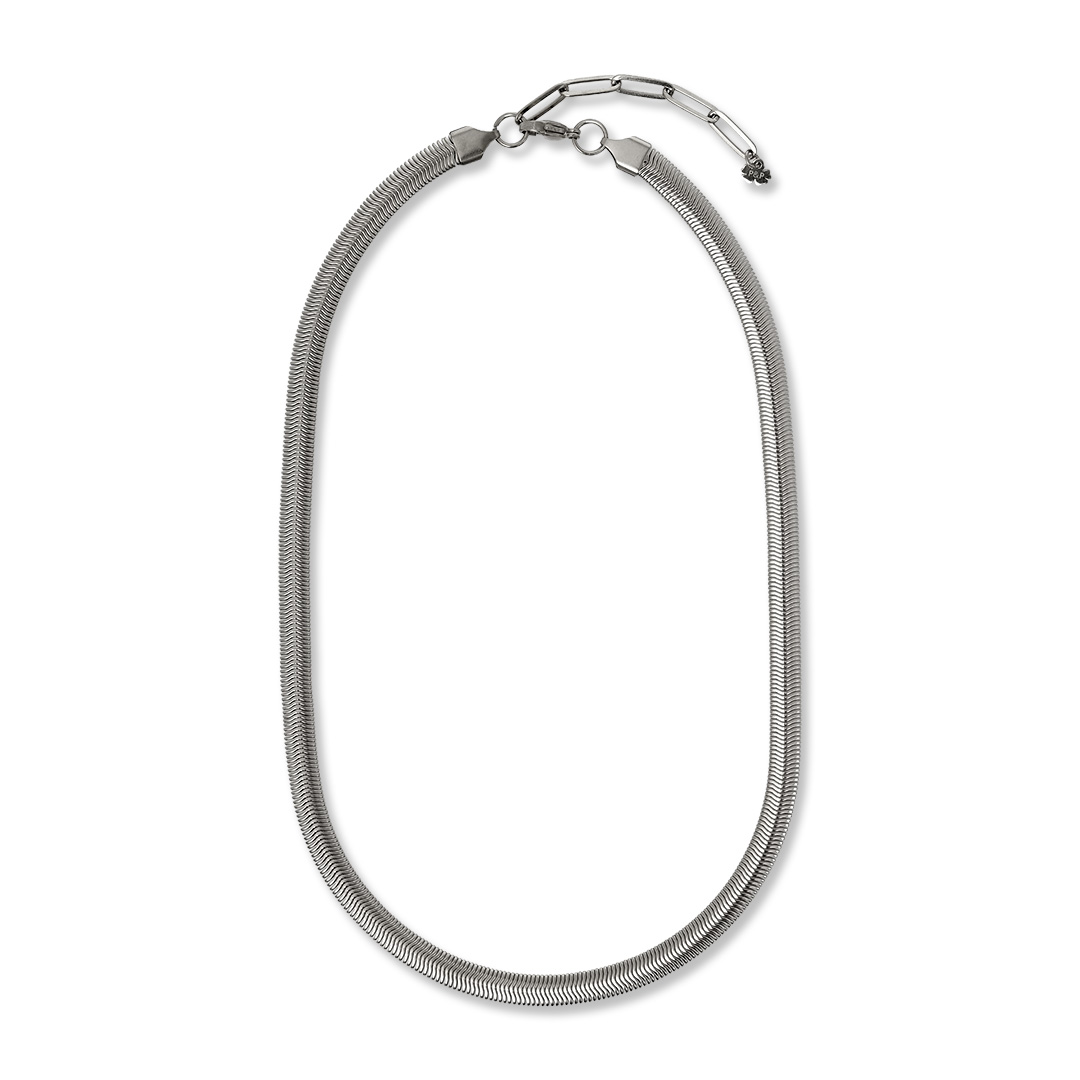 snake ketting bold zilver edelstaal pimpsandpearls