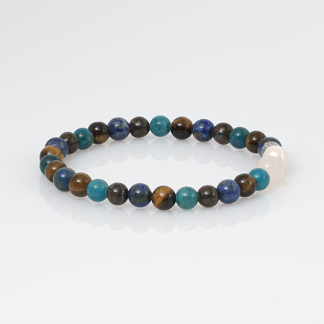 edelsteen armband groen mix 6 mm mala van pimpsandpearls pim