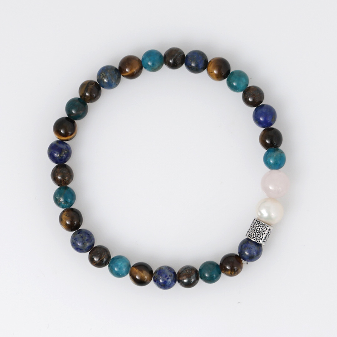 edelsteen armband groen mix 6 mm mala van pimpsandpearls pim
