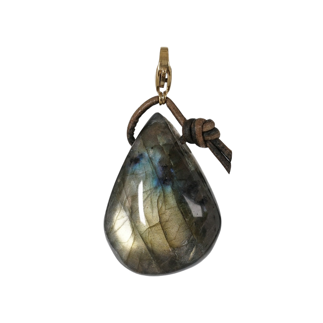 hanger labradoriet grijs edelsteen goud mala van pimpsandpearls pim